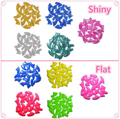 100PCS Anti Scratch Paw Covers for Cats and Kittens Nail Protector Soft Paw - Shiny-XS