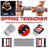 Mens Chest Expander Resistance Bands Pedal Puller Home Gym Workout Equipment