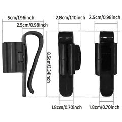 2/4/6PCS Aquarium Fish Tank Filtration Clip Water Tube Hose Clamp Holder Set - Black-2PCS