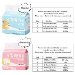 Dog Physiological Pants Pet Diaper Underwear for Hygiene and Incontinence Management - Male - XL