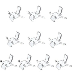10pcs Acrylic Display Stands for Crystals Minerals Geodes Jewellery Ornament Holder - S 3.8X3X3.5cm