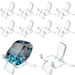 10pcs Acrylic Display Stands for Crystals Minerals Geodes Jewellery Ornament Holder - S 3.8X3X3.5cm
