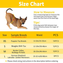 Male Dog Diapers Physiological Pants for Dogs Leakproof Diaper Pants Male Pets - S-12PCS