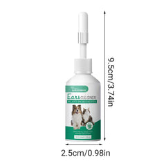 Pet Ear Drops for Cats Dogs Clean Mites Deodorize Itchy Ears Universal Solution