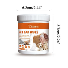 Pet Ear Wipes Gentle Cleaning Deodorizing Mite Removal Ear Wax Care Products