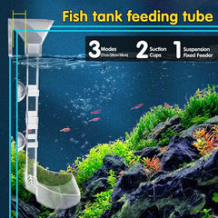 Aquarium Feeding Tube Multifunctional Fish Tank Floating Feeding Ring Shrimp Feeder