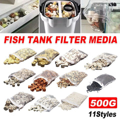 500g Fish Tank Water Filter Media Aquarium Filtration Material Sponge Pad - Activated Carbon