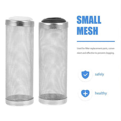 4x Stainless Steel Shrimp Filter Guard Aquarium Intake Protector Fish Safe Mesh - Black-4PCS (12mm)