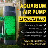 Fluidiz Bed Aquarium Fish Tank Internal Filter Oxygenation Pump for Clear Water - LH300