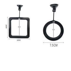 Fish Feeding Ring Aquarium Fish Tank Feeder Floating Fish Food Feeder Fish Food Black - Black Square