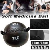 Non-Elastic Soft Squat Wall Ball for Solid Gravity and Balance Training Workouts - 1kg