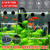 Guppy Breeding Aquarium Fish Tank Hatchery Isolation Breeder Rearing Box - L-13*10*7cm
