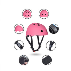 Pink Bike and Skate Helmet Adjustable Headgear for Youth and General Use - L