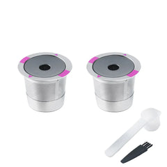 2 Pack Stainless Steel K-Cups Coffee Pod Filters Reusable Durable For Cafe