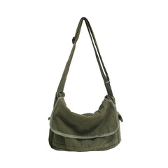 Green Messenger Shoulder Bag for Men Women Casual Work Travel and Daily Use