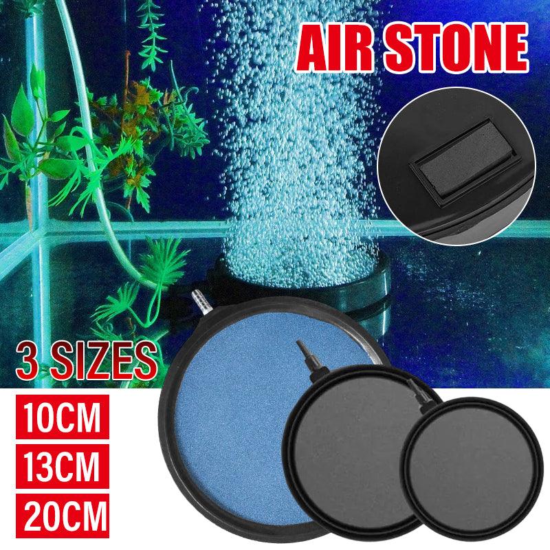 Air Bubble Disk Stone Aquarium Aerator Fish Tank Pump Hydroponics Oxygen - 10cm