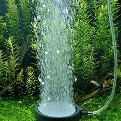 Air Bubble Disk Stone Aquarium Aerator Fish Tank Pump Hydroponics Oxygen - 10cm
