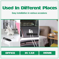 Value Pack Usb Charge Cable Holder Desk Cable Clips Organizer Cord Management - 5 Clips