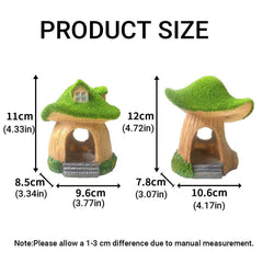 Aquarium Moss Mushroom House Aquascape Crafts Fish Shrimp Hiding Decoration - House With Window