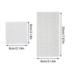 10pcs Stainless Steel Wire Mesh for Water Plants Fish Tank Aquarium Decoration - 8x8cm
