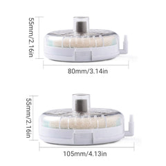 Aquarium Filter Special Mini Small Tank Filter Circle for Freshwater or Marine - 8cm Replacement Cotton*5