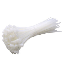 100X Cable Ties Zip Ties Nylon UV Stabilised Bulk White Cable Ties - 10*600mm White