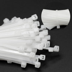 100X Cable Ties Zip Ties Nylon UV Stabilised Bulk White Cable Ties - 10*500mm White