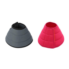 Elizabethan Collar Anti Licking Biting Pet Collar for Cats and Dogs Recovery Use - Rose Red-Size2