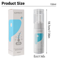 150ml Pet Dry Cleaning Foam Free Clear Body Wash Mousse for Dogs and Cats