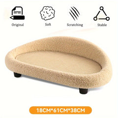 Large Cat Scratching Board Sofa Scratch Resistant Nest for Cats and Kittens - Brown