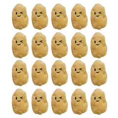 20PCS Handmade Cute Squeaky Little Potato Doll Pet Plush Doll For Dog Cat