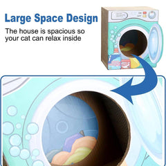 2in1 Cat Scratching Board Cat House Combination Durable Cat Bed and Scratcher