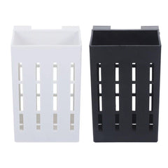 Hydroponic Plant Storage Rack Fish Tank Decoration Square Aquarium Basket Holder - White