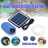 Auto Day/Night Solar Powered Oxygenator Air Pump Oxygen Aerator Fish Pond Pool
