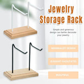 Iron Earrings Display Rack Jewellery Holder Hanging Keychain Bracelet Shelf - White