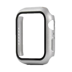 For Apple Watch iWatch Series SE 6 5 4 3 2 1 Case Full Glass Cover 40mm - Silver