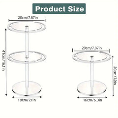 360 Degree Rotating Eyeglasses Display Stand Desktop Holder Organizer Glasses Storage - 1-Layer