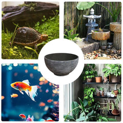 Ancient Fish Tank Lotus Flower Pot Water Lily Bowl Garden Decorative Planter
