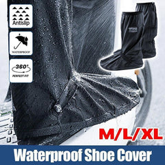 Waterproof Boot Gear Reusable Overshoe Rain Shoe Covers Anti-Slip Shoe Cover - M