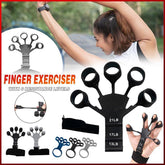 Finger Exerciser Strength Gripper Forearm Trainer Hand Grip Strengthener Therapy - 1# Grey (11LB)