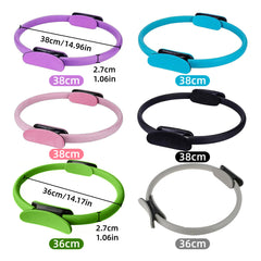 6 Colours Pilates Yoga Ring Magic Circle Fitness Equipment for Toning Slim Legs - Green