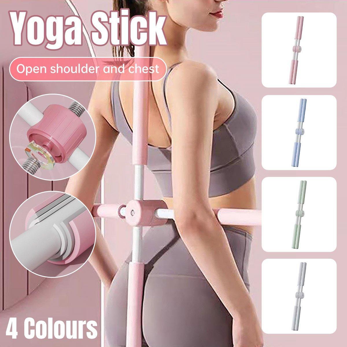 Yoga Posture Corrector Stick Back Trainer Hunchback Correction Support Tool - Green