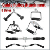 Cable Pulley Attachment Tricep Rope V Grip LAT Pull Down Gym Accessory - Close Grip Triangle