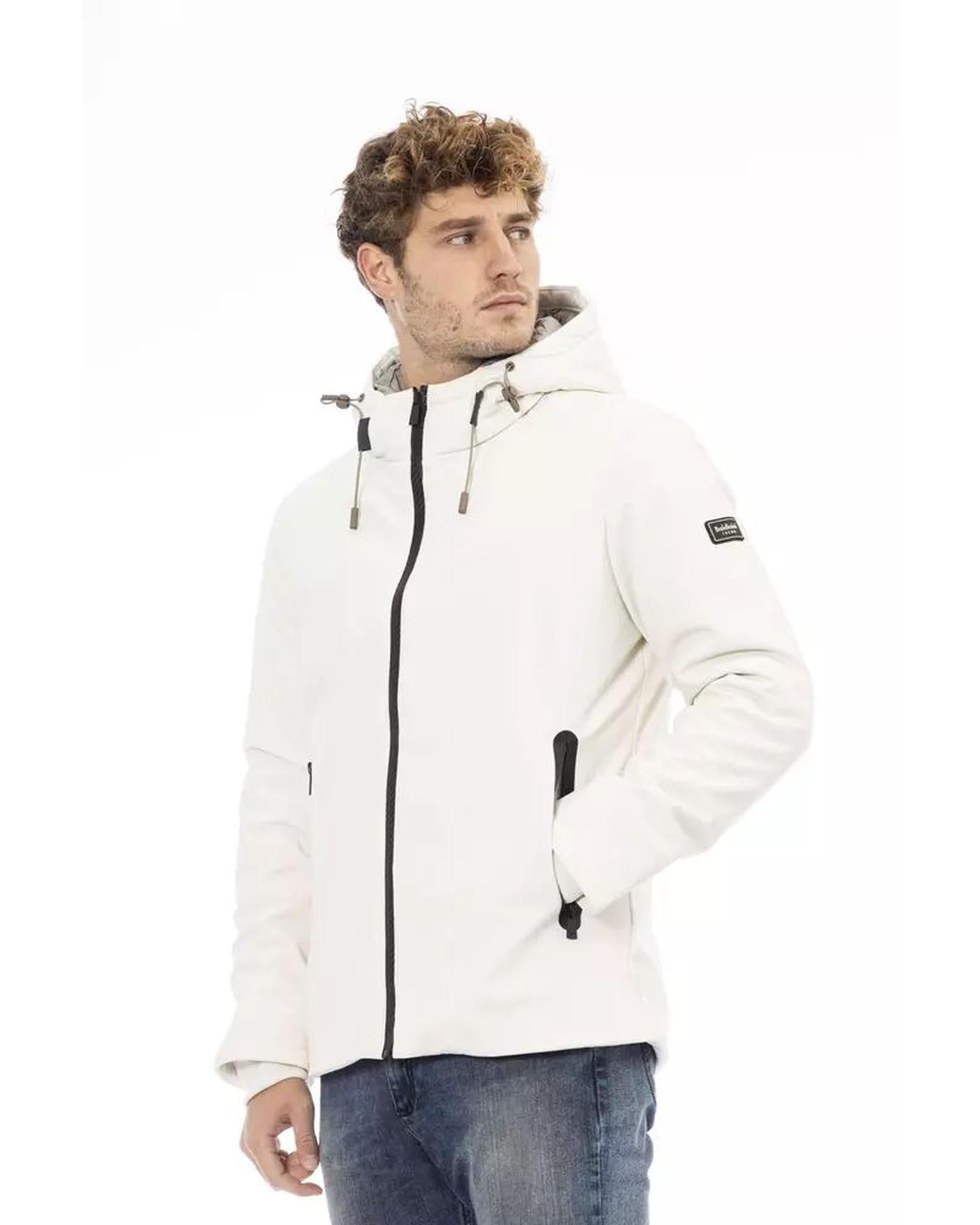 Baldinini Trend Men's White Polyester Jacket - XL
