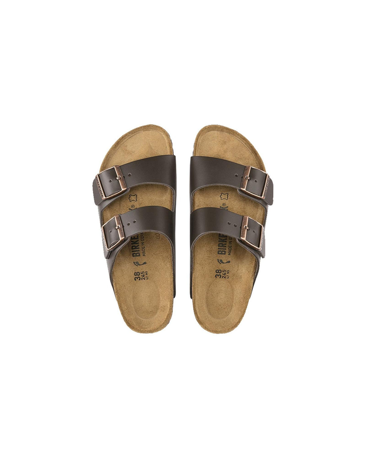 Natural Leather Regular Fit Sandal with Buckle Closure - 36 EU