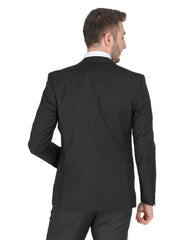 Hugo Boss Men's Black Wool Blend Jacket in Black - 98 cm