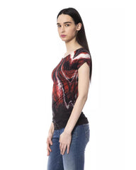 Round Neck T-Shirt with Front Print XS Women