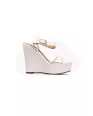 Transparent Band Wedge Sandal with Ankle Strap and Platform 36 EU Women