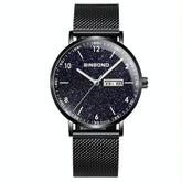 Waterproof Ultra-thin Quartz Luminous Starry Watch - 30m