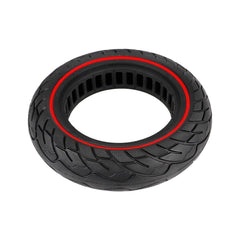 Ninebot Max G30 Scooter Tire - 10x2.5 Inch Solid Rubber Red Line